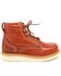 Hawx Men's 6" Grade Work Boots - Moc Toe, Red, hi-res