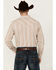 Image #4 - Cody James Men's Tough Guy Dobby Striped Print Long Sleeve Snap Western Shirt, Cream, hi-res