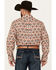 Image #4 - Rodeo Clothing Men's Southwestern Print Long Sleeve Snap Western Shirt, Tan, hi-res