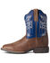 Ariat Boys' Sorting Pen Western Boots - Square Toe, Brown, hi-res
