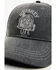 Image #2 - Moonshine Spirit Men's Embroidered Whiskey Life Skull Solid Ball Cap, Grey, hi-res