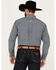 Image #4 - Ariat Men's Gannon Checkered Print Long Sleeve Button-Down Western Shirt , Navy, hi-res