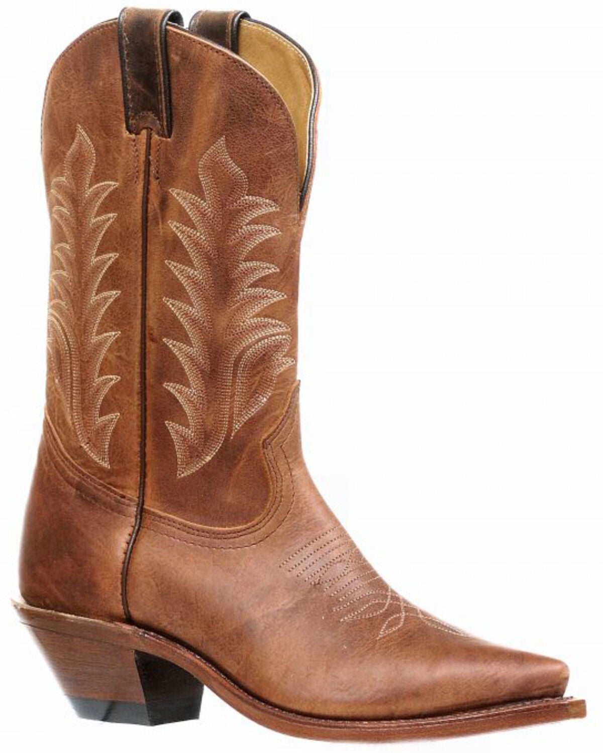 Boulet Women's Vintage Rust Western Boots - Snip Toe, Brown, hi-res