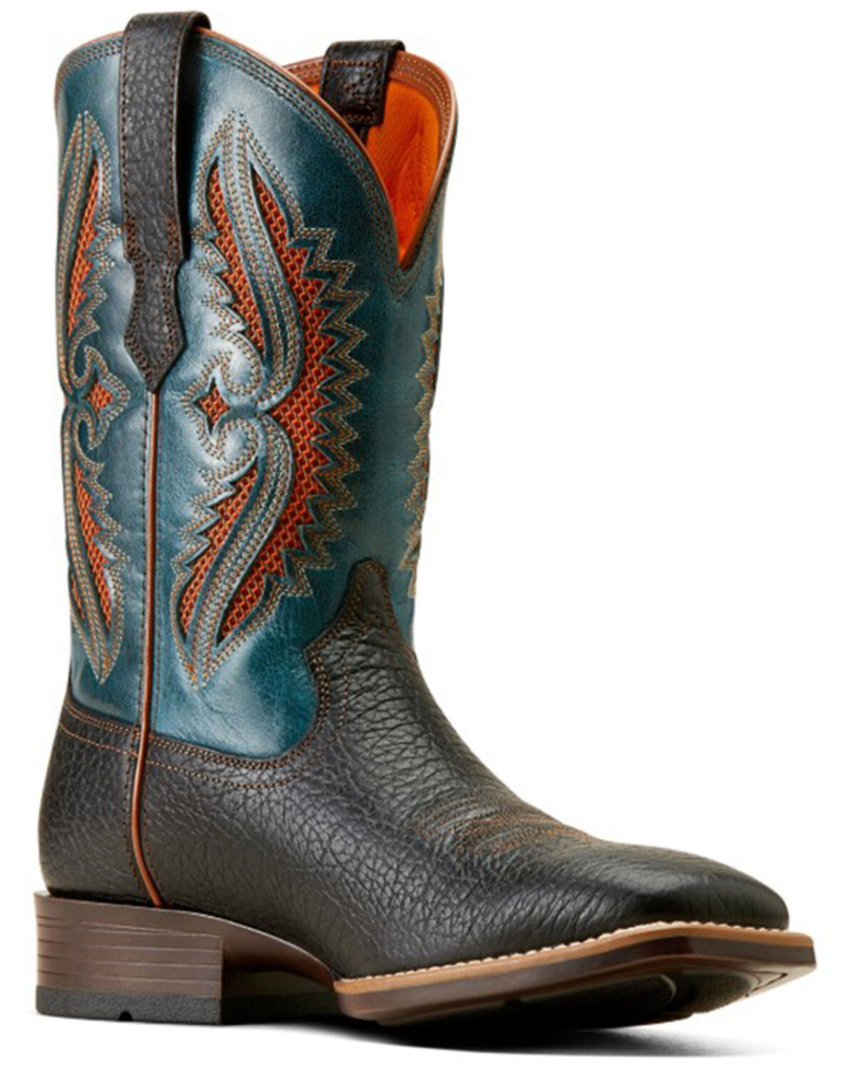 Image #1 - Ariat Men's Rowder VentTEK 360° Performance Western Boots - Broad Square Toe, Black, hi-res