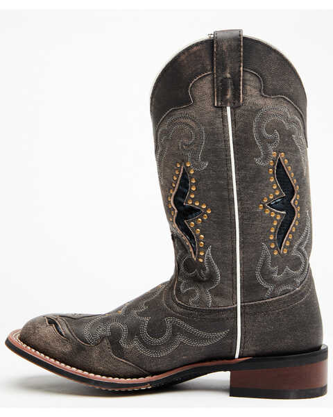 Image #3 - Laredo Women's Spellbound Western Performance Boots - Broad Square Toe, Brown, hi-res