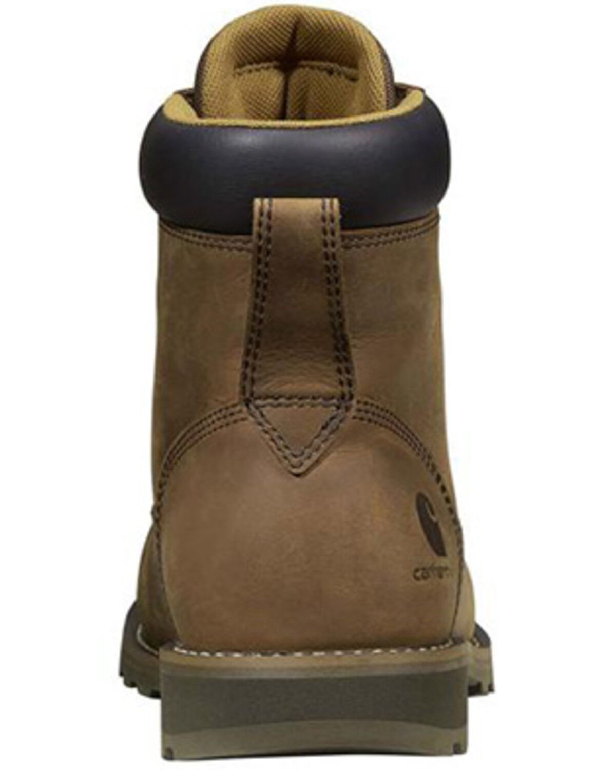Image #5 - Carhartt Men's 6" Frontier Waterproof Work Boots - Steel Toe, Brown, hi-res