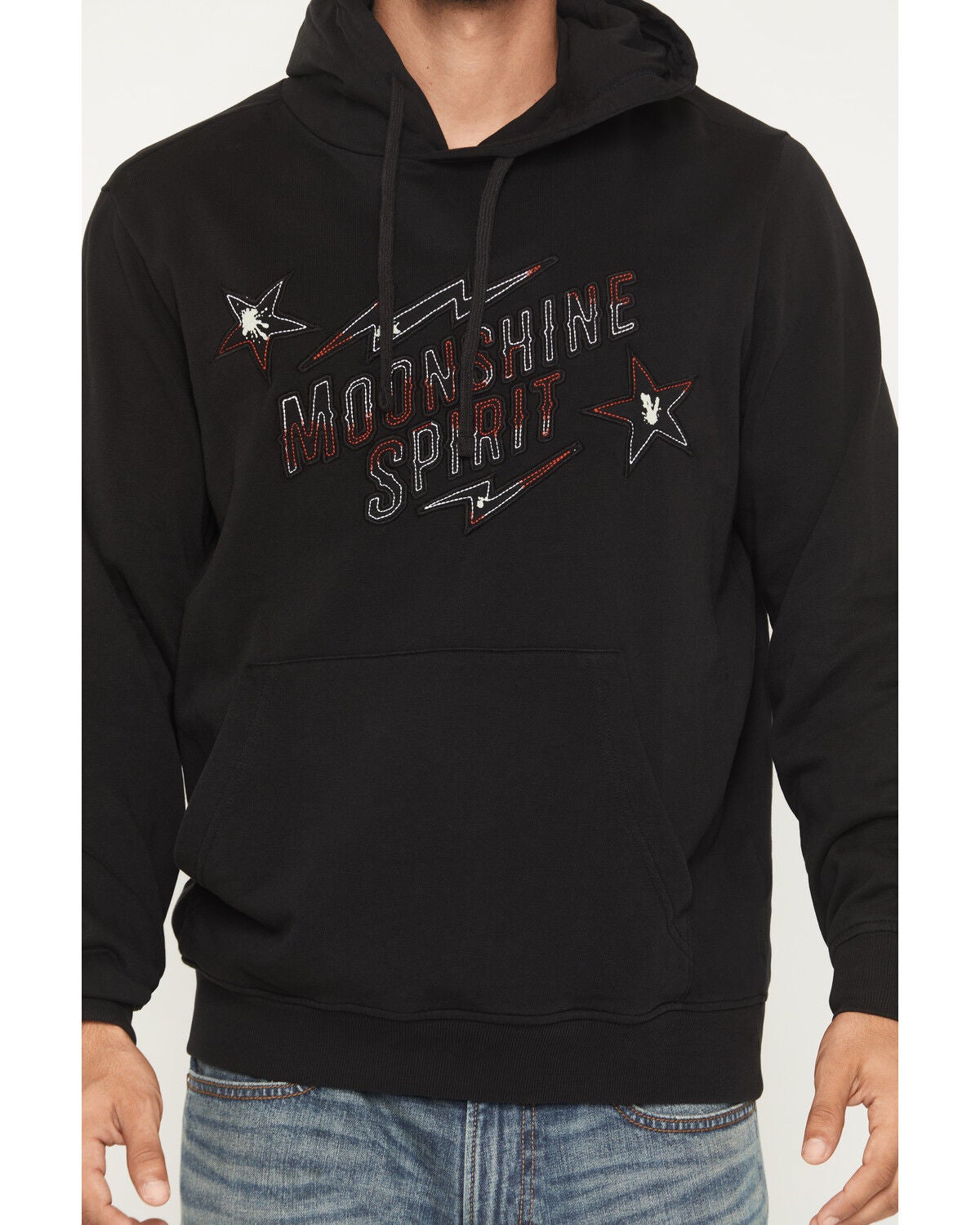 Image #2 - Moonshine Spirit&reg; Men's Mealer Logo Hooded Sweatshirt, Black, hi-res