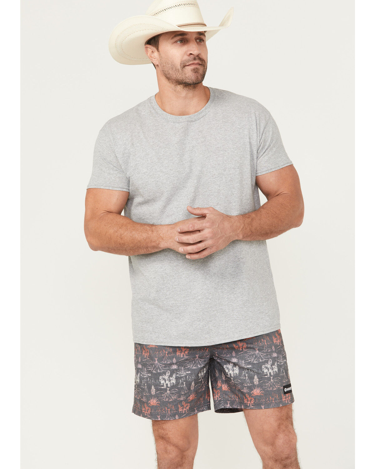 Image #1 - Hooey Men's Big Wake Comanche Printed Board Shorts, Multi, hi-res