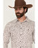Image #2 - Gibson Trading Co Men's River Bank Floral Print Long Sleeve Snap Western Shirt, White, hi-res