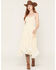 Image #1 - Originality Women's Emma Sleeveless Ruffle Midi Dress, Cream, hi-res