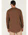 Image #4 - Hawx Men's Logo Graphic Long Sleeve Work T-Shirt, Dark Brown, hi-res