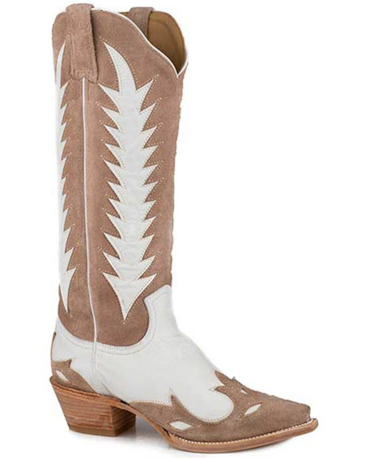 Stetson Women's Beth Tall Western Boots - Snip Toe, Tan, hi-res