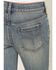 Image #4 - Shyanne Girls' Amber Dark Wash Rhinestone Embellished Lacey Flare Stretch Denim Jeans, Dark Wash, hi-res