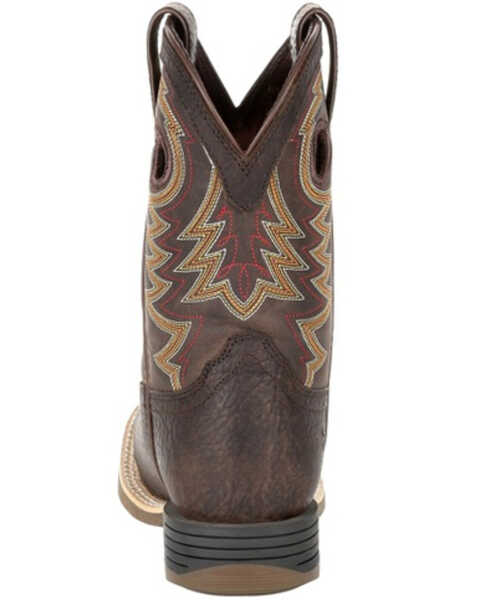 Image #4 - Durango Boys' Lil Rebel Western Boots - Square Toe, Dark Brown, hi-res