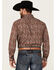 Image #4 - Roper Men's Amarillo Paisley Print Long Sleeve Button-Down Western Shirt, Wine, hi-res