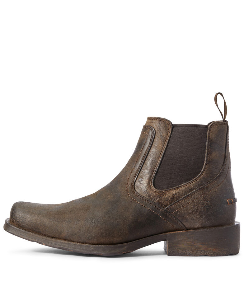 Ariat Men S Midtown Rambler Stone Chelsea Boots Square Toe