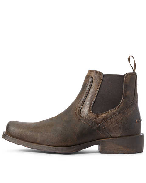 Image #2 - Ariat Men's Midtown Rambler Stone Chelsea Boots - Square Toe, Black, hi-res