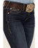 Image #4 - Ariat Women's R.E.A.L Perfect Rise Greta Stretch Straight Jeans, Dark Wash, hi-res