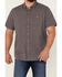 Image #3 - North River Men's Seersucker Short Sleeve Button Down Western Shirt, Grey, hi-res