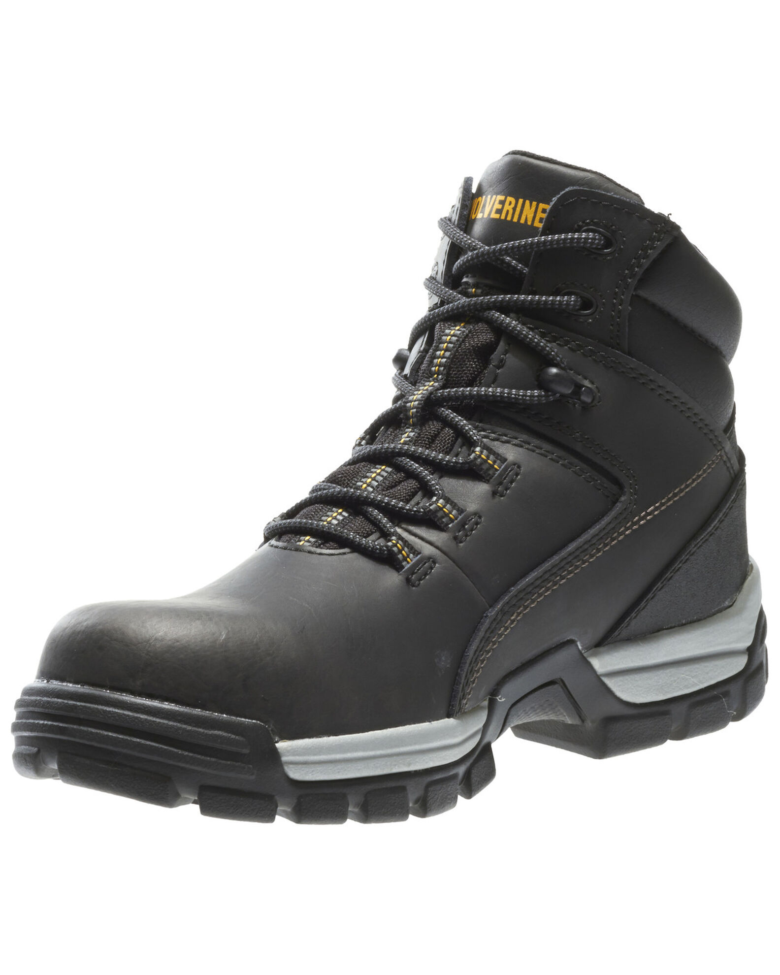 Image #1 - Wolverine Men's Tarmac Waterproof Work Boots - Composite Toe, Black, hi-res
