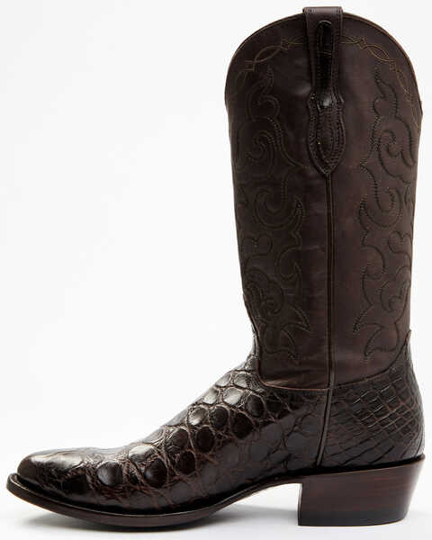 Image #3 - Cody James Men's Exotic American Alligator Western Boots - Medium Toe, Chocolate, hi-res