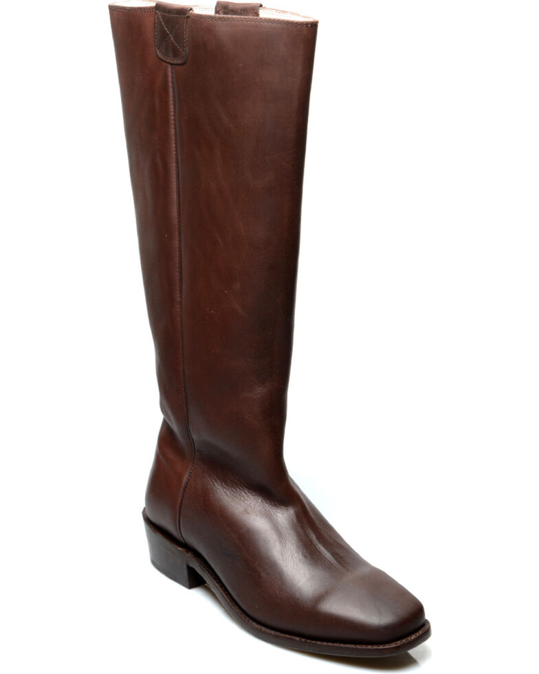 Oak Tree Farms Women's Brown Pale Rider Pull on Boots, Brown, hi-res