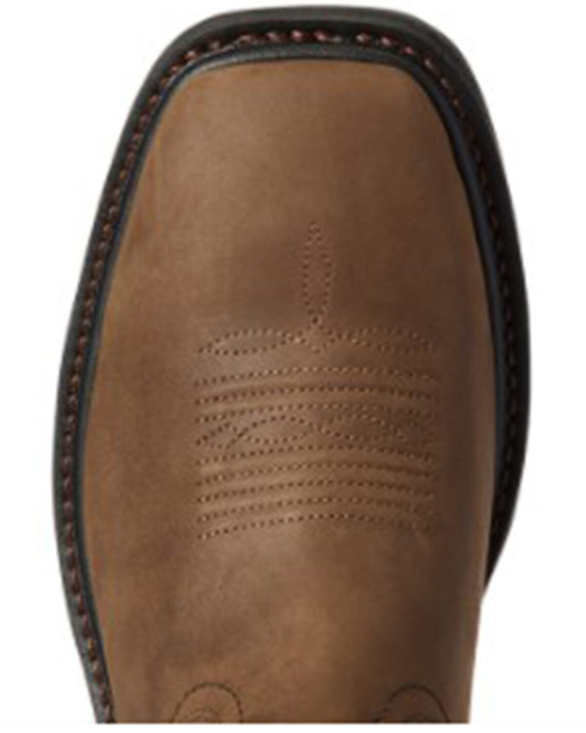 Image #4 - Ariat Men's WorkHog® Cottonwood Western Work Boots - Broad Square Toe, Brown, hi-res