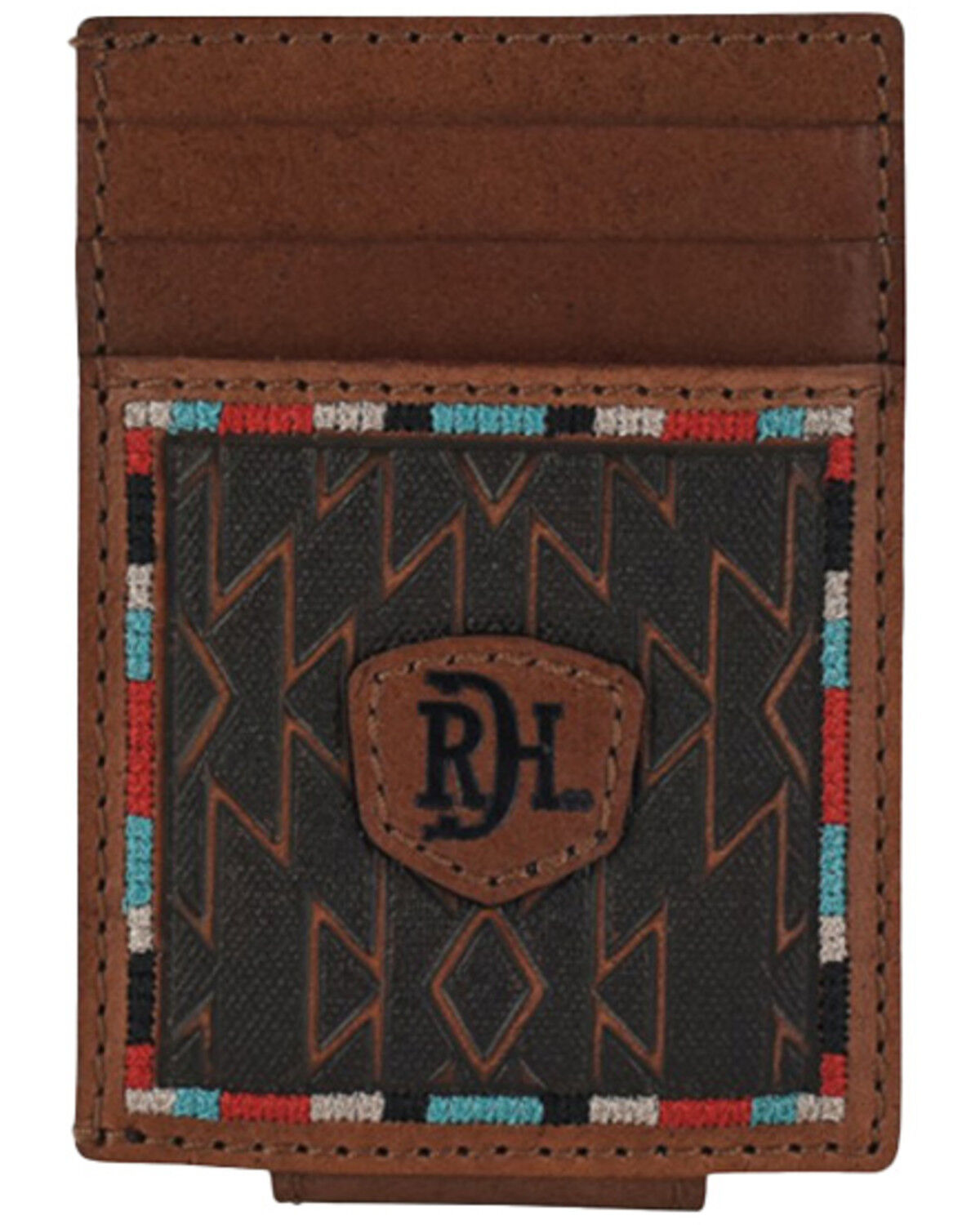 Image #1 - Red Dirt Hat Men's Southwest Car Case and Magnetic Clip, Brown, hi-res