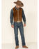 Image #3 - Scully Boar Suede Leather Vest, Brown, hi-res