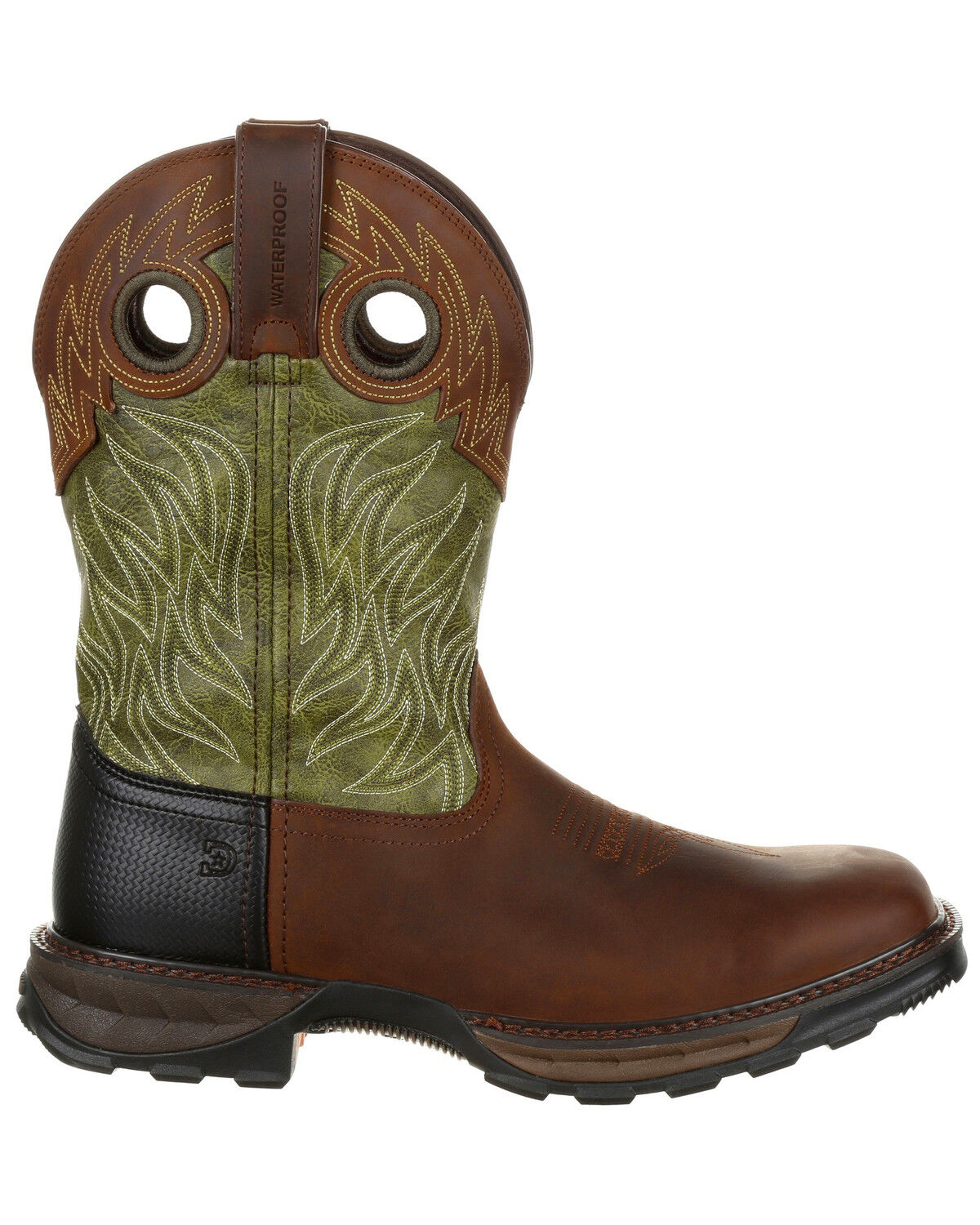 Image #2 - Durango Men's Maverick XP Waterproof Western Work Boots - Square Toe, Brown, hi-res