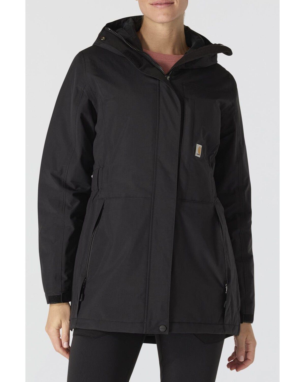 Image #1 - Carhartt Women's Rainer Coat, Black, hi-res