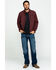 Wrangler Men's Trail Fleece Lined Zip Front Jacket , Burgundy, hi-res