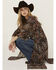 Image #1 - Shyanne Women's Floral Print Chiffon Kimono, Dark Brown, hi-res