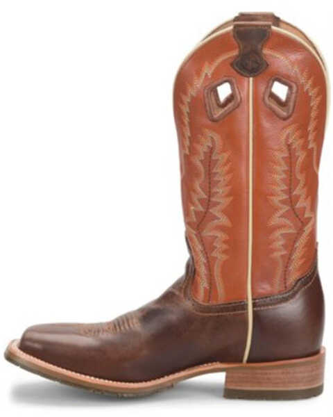 Image #2 - Double H Men's Casino Western Boots - Broad Square Toe, Brown, hi-res