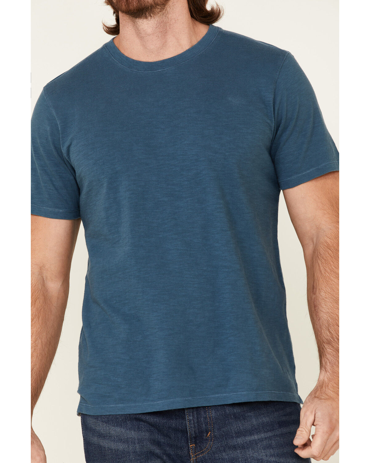 Image #3 - North River Men's Solid Slub Short Sleeve T-Shirt, Teal, hi-res