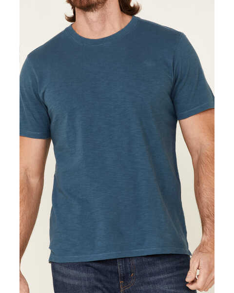 Image #3 - North River Men's Solid Slub Short Sleeve T-Shirt , Teal, hi-res