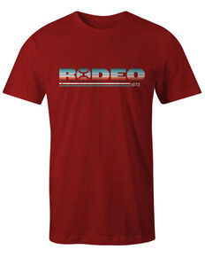 HOOey Boys' Red Rodeo Serape Logo Short Sleeve T-Shirt , Red, hi-res