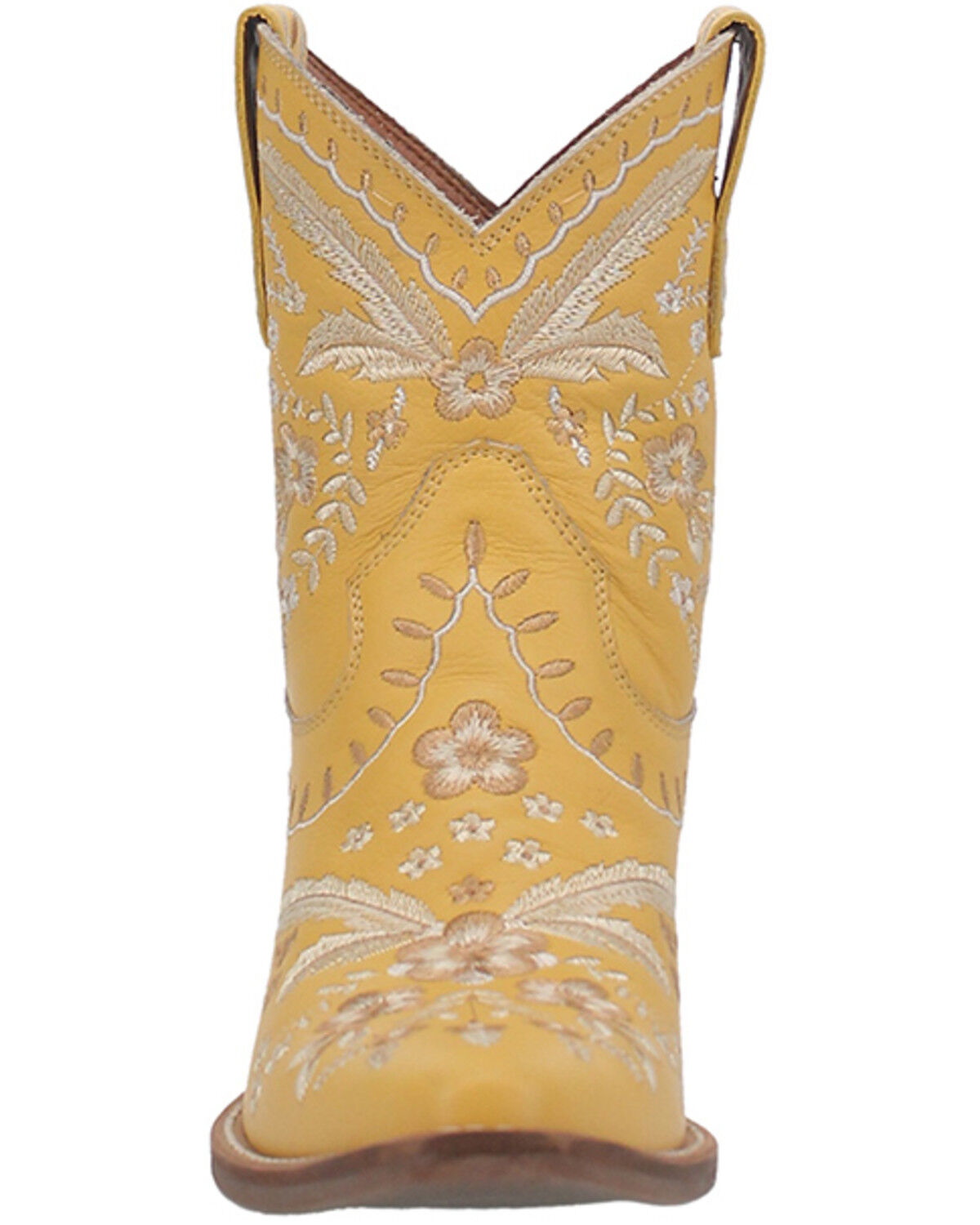 Image #4 - Dingo Women's Primrose Western Booties - Snip Toe, Yellow, hi-res