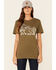 Ranch Dress'n Women's Stay In Your Lane Graphic Tee , Olive, hi-res