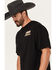 Image #3 - Diamond Cross Ranch Men's Ride Far Short Sleeve Graphic T-Shirt, Black, hi-res