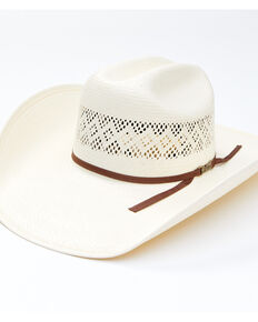 American Hat Co. Chocolate Band Rancher Western Straw Hat , No Color, hi-res