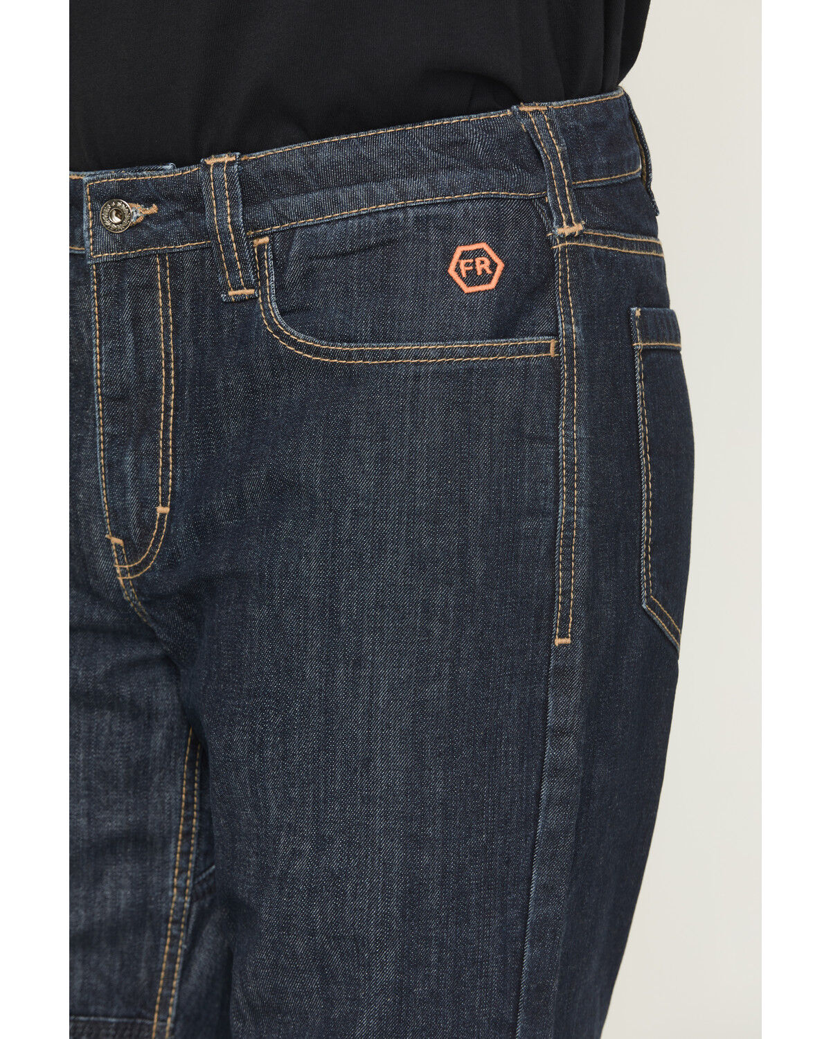 Image #2 - Hawx Men's FR Dark Wash Straight Denim Jeans, Dark Wash, hi-res