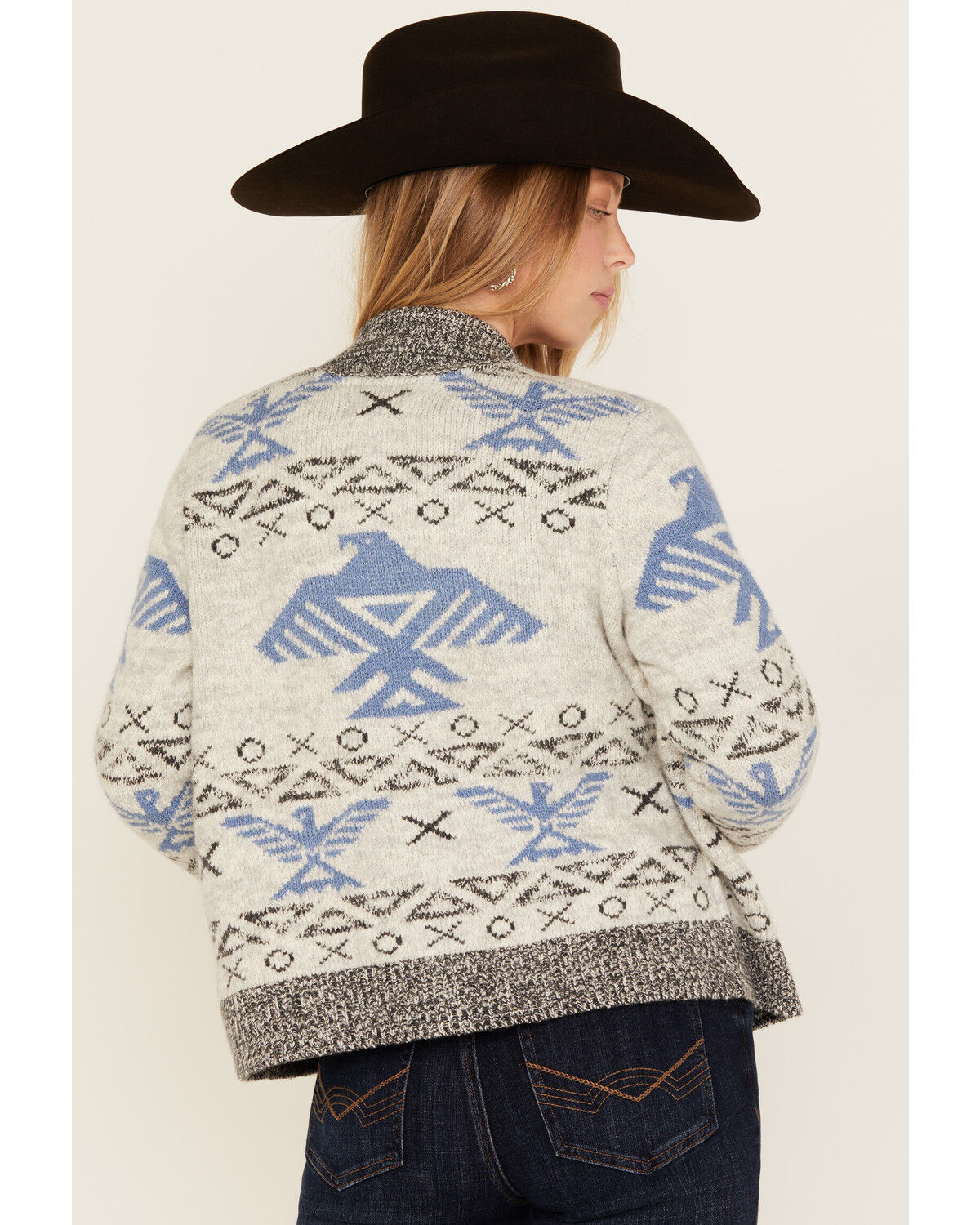 Image #4 - Idyllwind Women's Lyle Zip Front Sweater, Heather Grey, hi-res