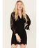 Image #2 - Idyllwind Women's Celosia Lacy Fringe Dress, Black, hi-res