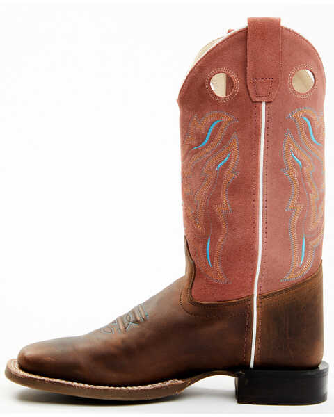 Image #3 - Cody James Boys' Inlay Western Boots - Broad Square Toe, Brown, hi-res