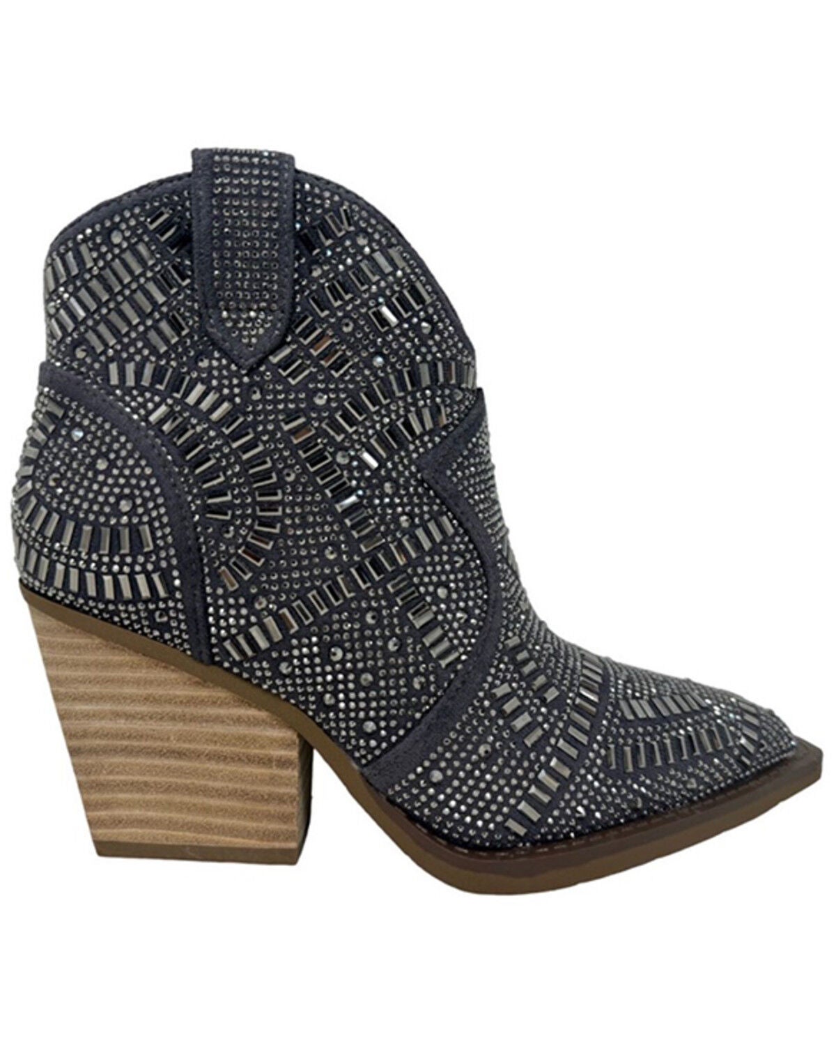 Very G Women's One Day Fashion Booties - Snip Toe, Grey, hi-res