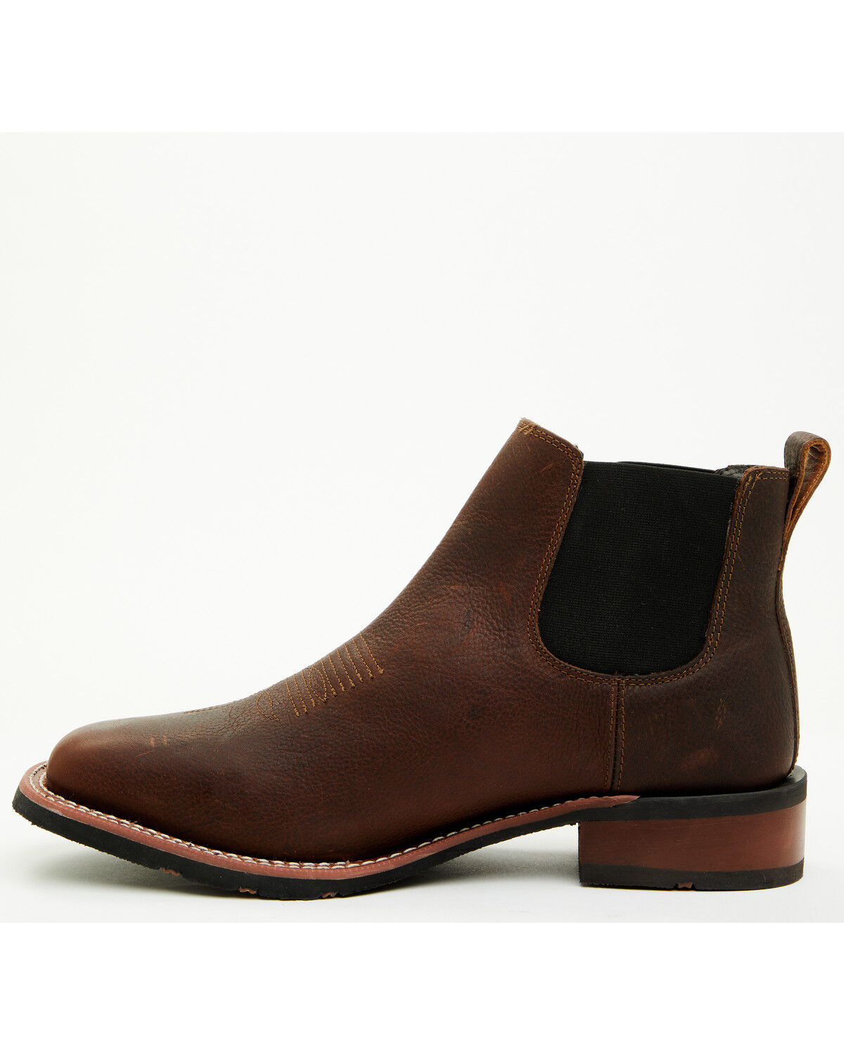 Image #3 - Laredo Men's Devin Chelsea Boots - Broad Square Toe, Dark Brown, hi-res