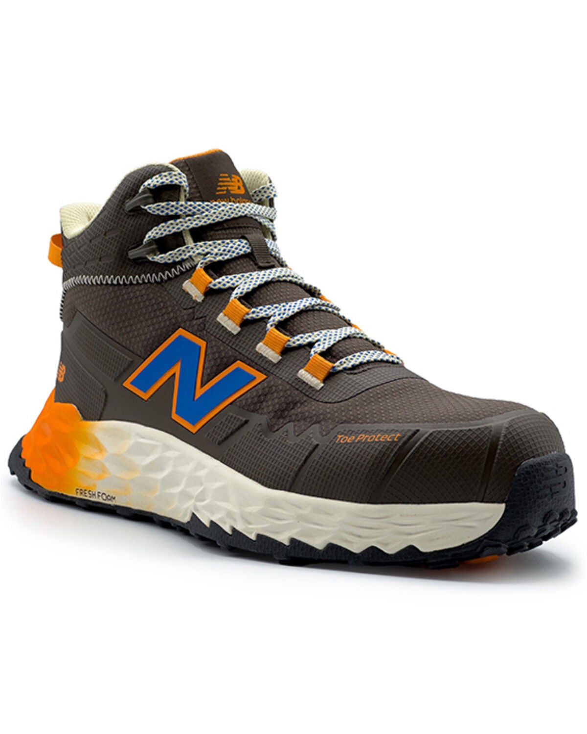 New Balance Men's Cremorne Mid Work Shoes - Composite Toe, Chocolate, hi-res