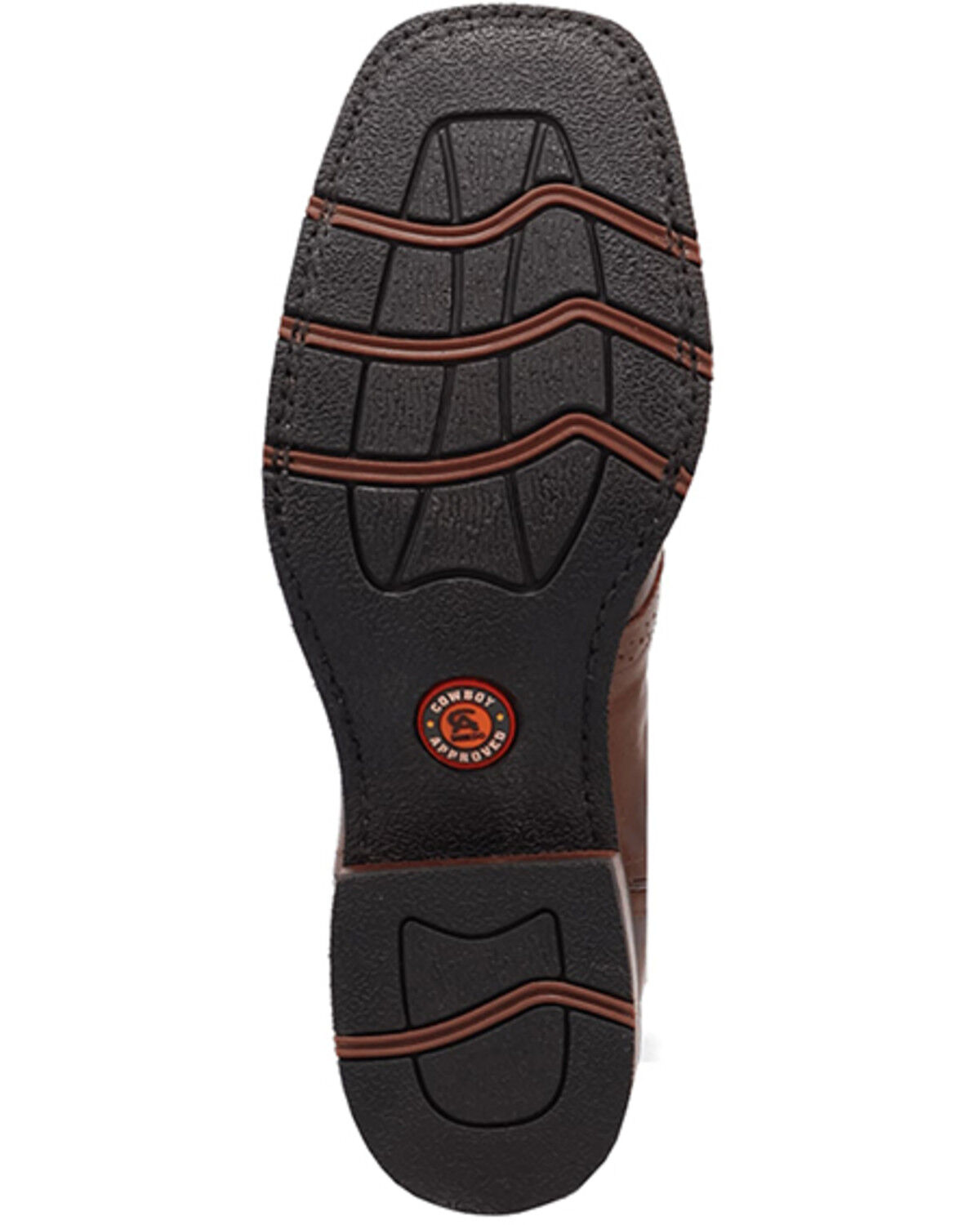 Image #7 - Laredo Men's Hyde Performance Western Boots - Broad Square Toe, Brown, hi-res