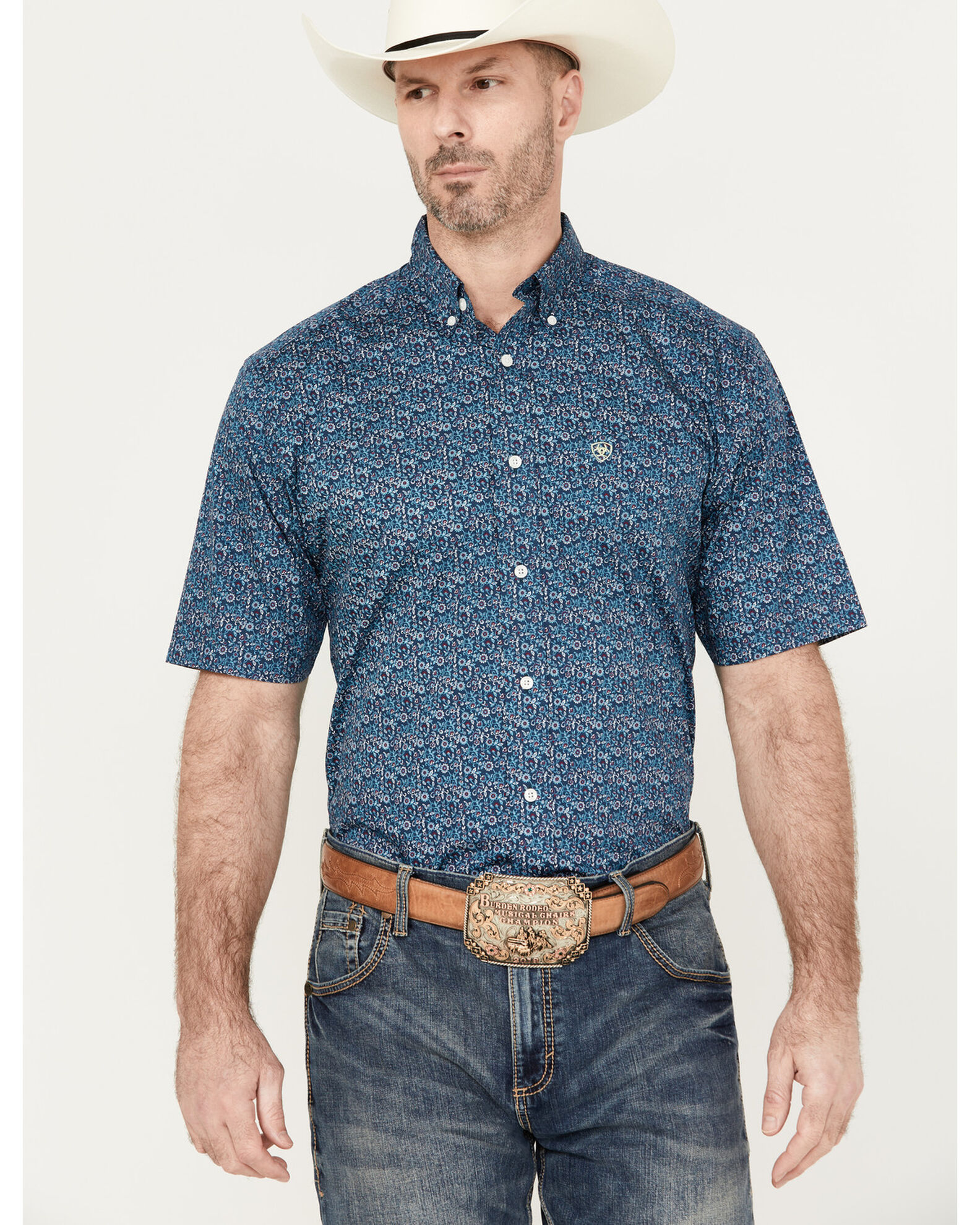Men's Short Sleeve Western Shirt